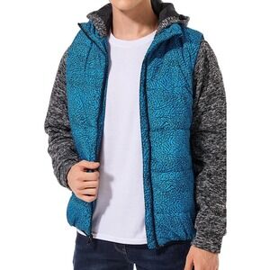 DULCET Mens Light Winter Coats Warm Puffer Jacket for Men Water Resistant Sz XL